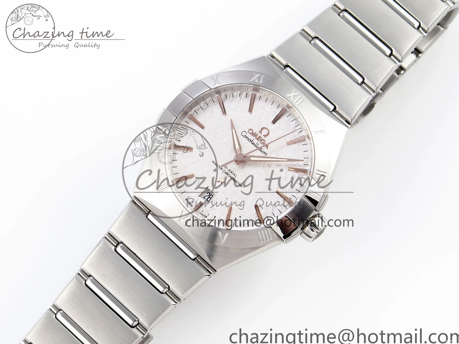 0105 Bold Constellation 39mm SS ASWF 1:1 Best Edition White Textured Dial on SS Bracelet A 7768